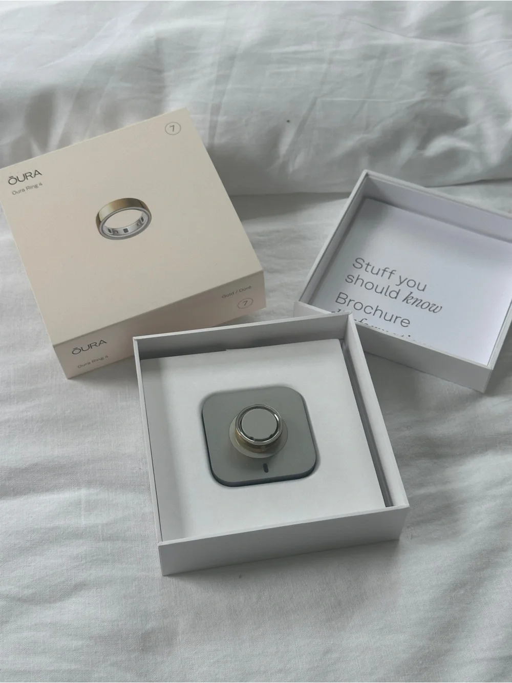 Oura opened box